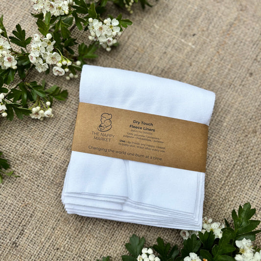 The Nappy Market Dry Touch Fleece Nappy Liners - set of 10-Accessories-The Nappy Market-Newborn-The Nappy Market