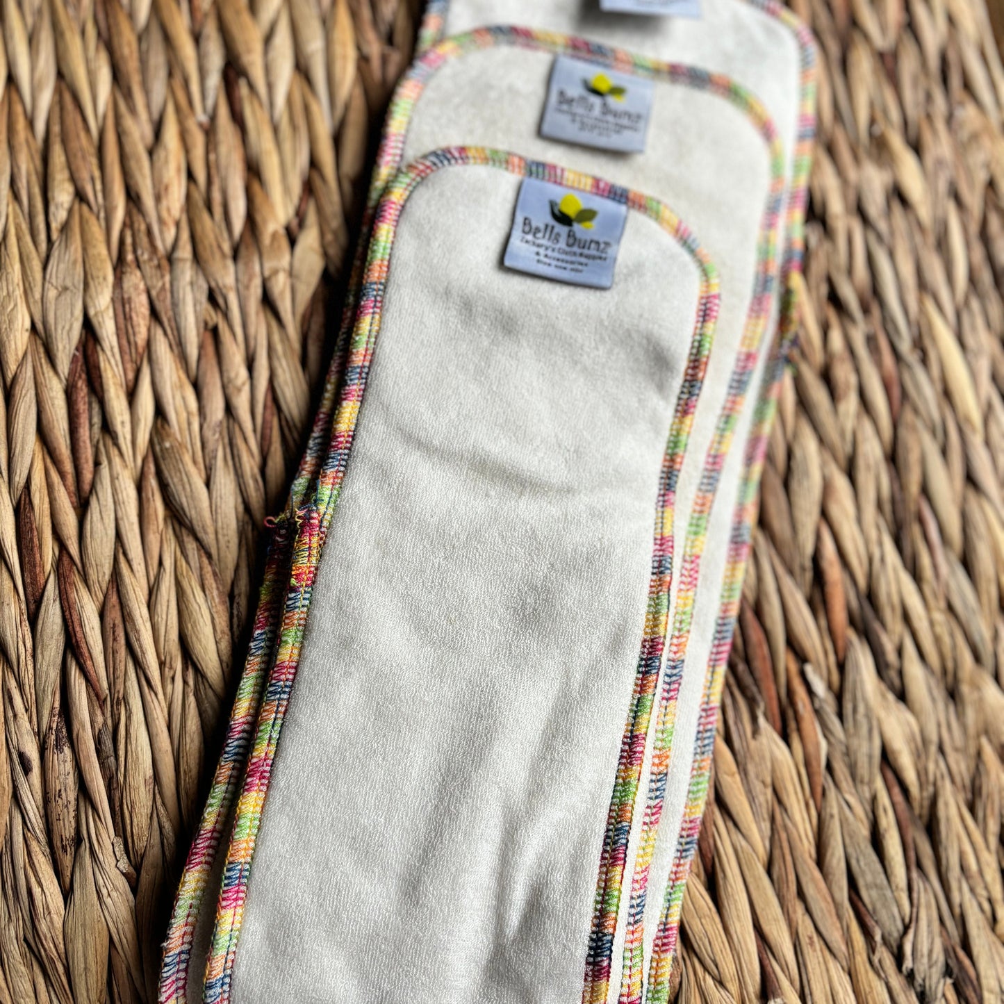 Bells Bumz Bamboo and Hemp Mix Insert (2 pack) - Multiple Sizes-Inserts-Bells Bumz-Newborn / Size 1-The Nappy Market