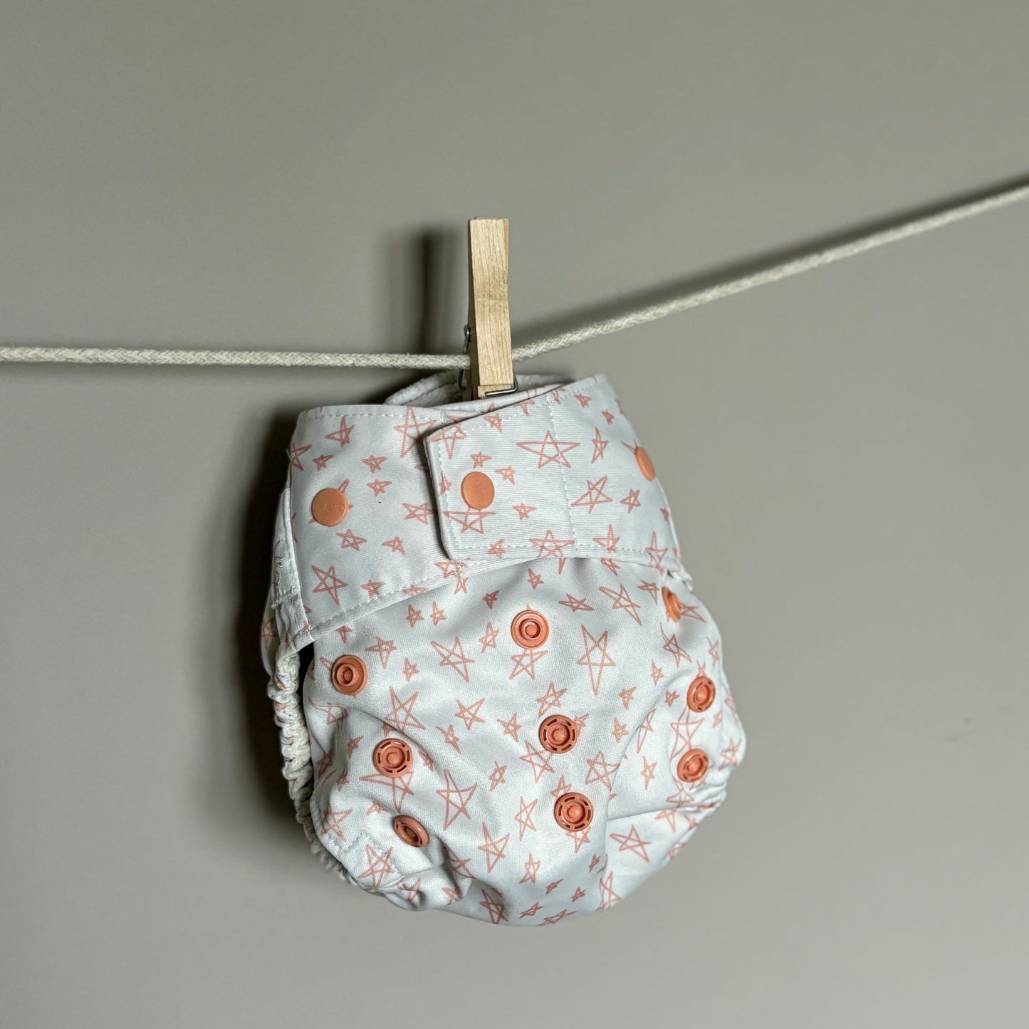 Grovia Hybrid Snap in Nappy-All In One Nappy-Grovia-Vanilla-The Nappy Market