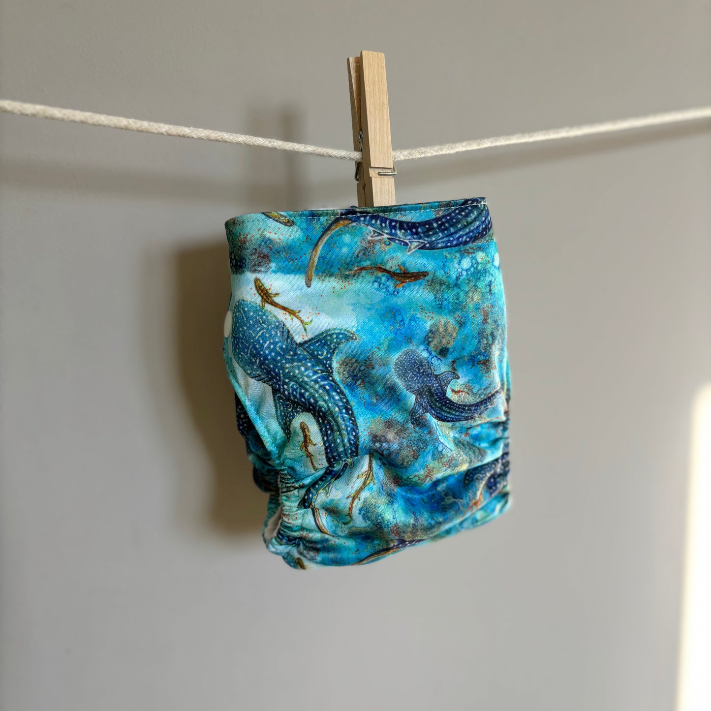 Earthside Eco Bums Snap in Pocket Nappy-Snap in with Pocket-Earthside Eco Bums-Ningaloo Dreaming-The Nappy Market