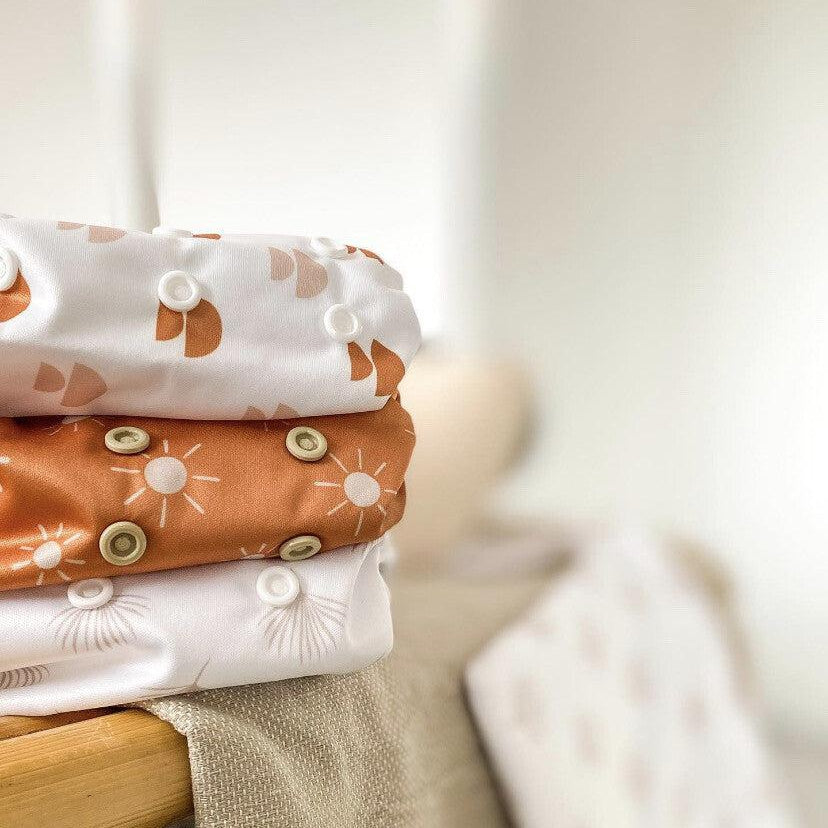 Dinky Dodo Original Snap in Pocket Nappy-Snap in with Pocket-Dinky Doo-Golden Sun-The Nappy Market