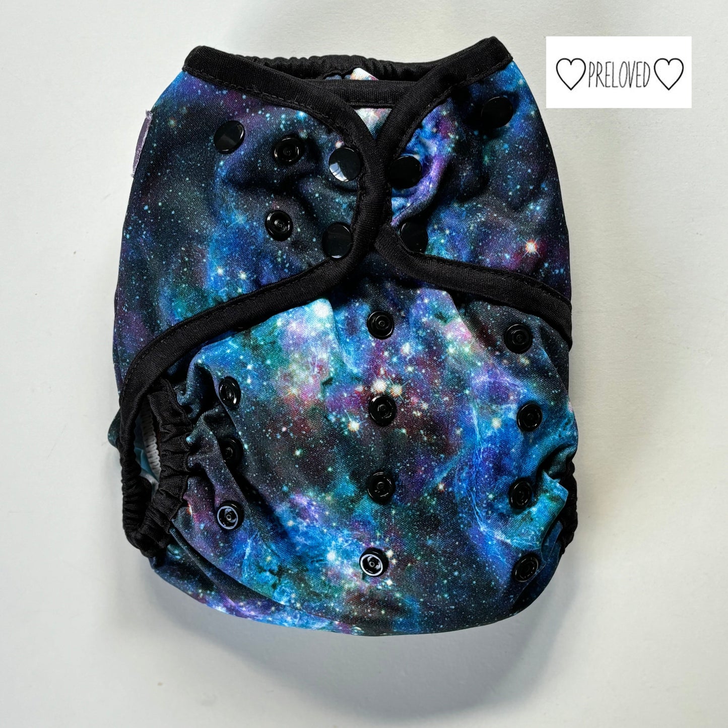 Little Lovebum Quickdry v1 All-in-One Nappy-All In One Nappy-Little Love Bum-Nyx-The Nappy Market