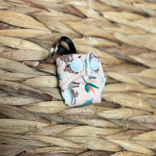 Tiny Diaper Keyring - Handmade in Ireland-Accessories-The Nappy Market-The Nappy Market
