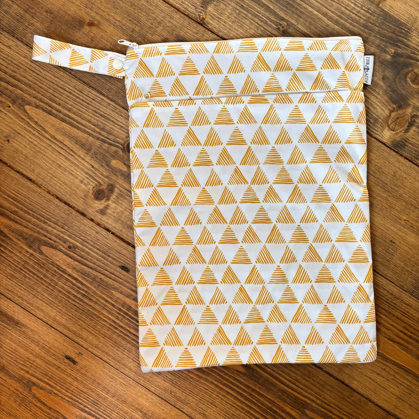 Bizzy Bees MediumWet Bag - Double Zip-Wet Bag-Bizzy Bees-The Nappy Market