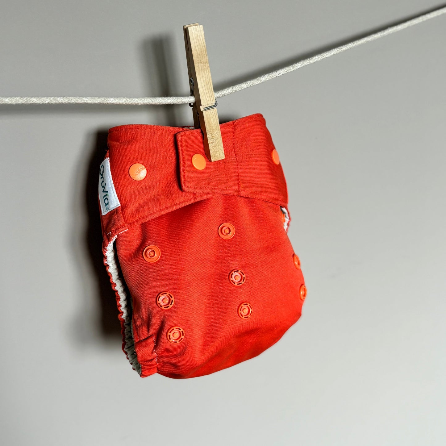 Grovia Hybrid Snap in Stay Dry Nappy-All In One Nappy-Grovia-Vanilla-The Nappy Market