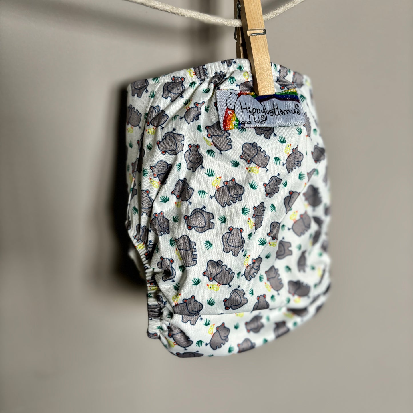 Hippybottomus Stay Dry Bamboo-Pocket Nappy-Hipybottomus-Hippo-The Nappy Market