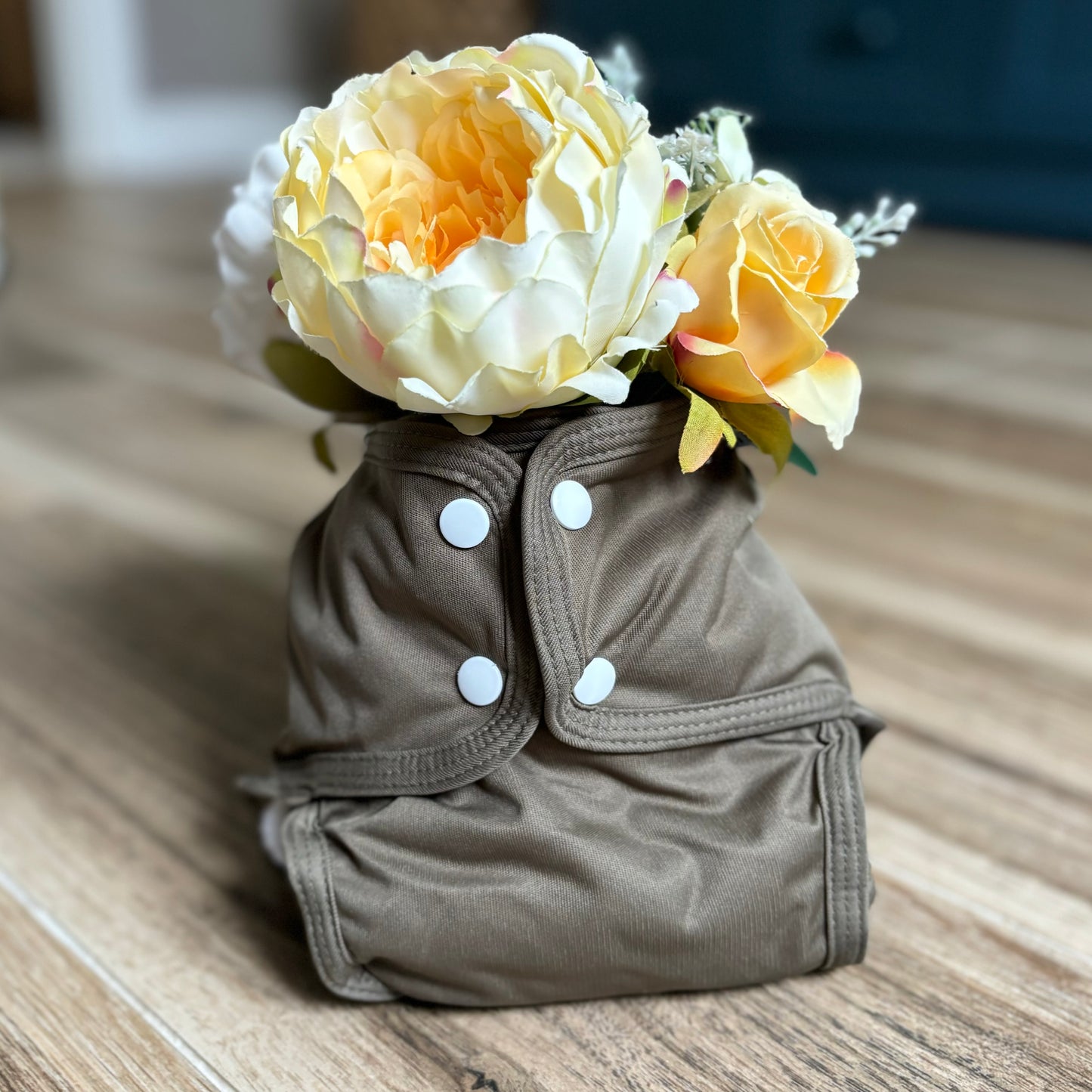 Little Lamb Sized Pocket Nappy Size 1-Pocket Nappy-Little Lamb-Blush Pink-The Nappy Market