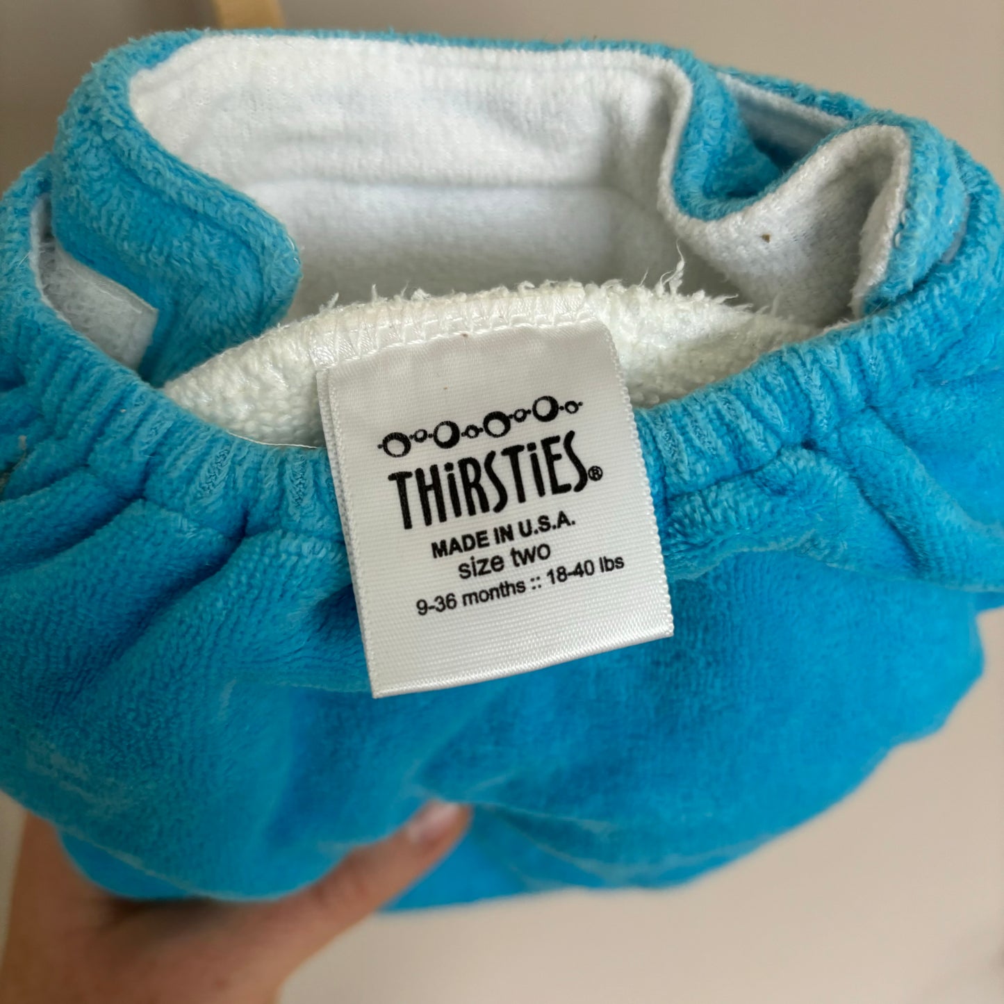 Thirsties Cotton Fitted Nappy Size 2-Fitted Nappy-Thirsties-Vanilla-The Nappy Market