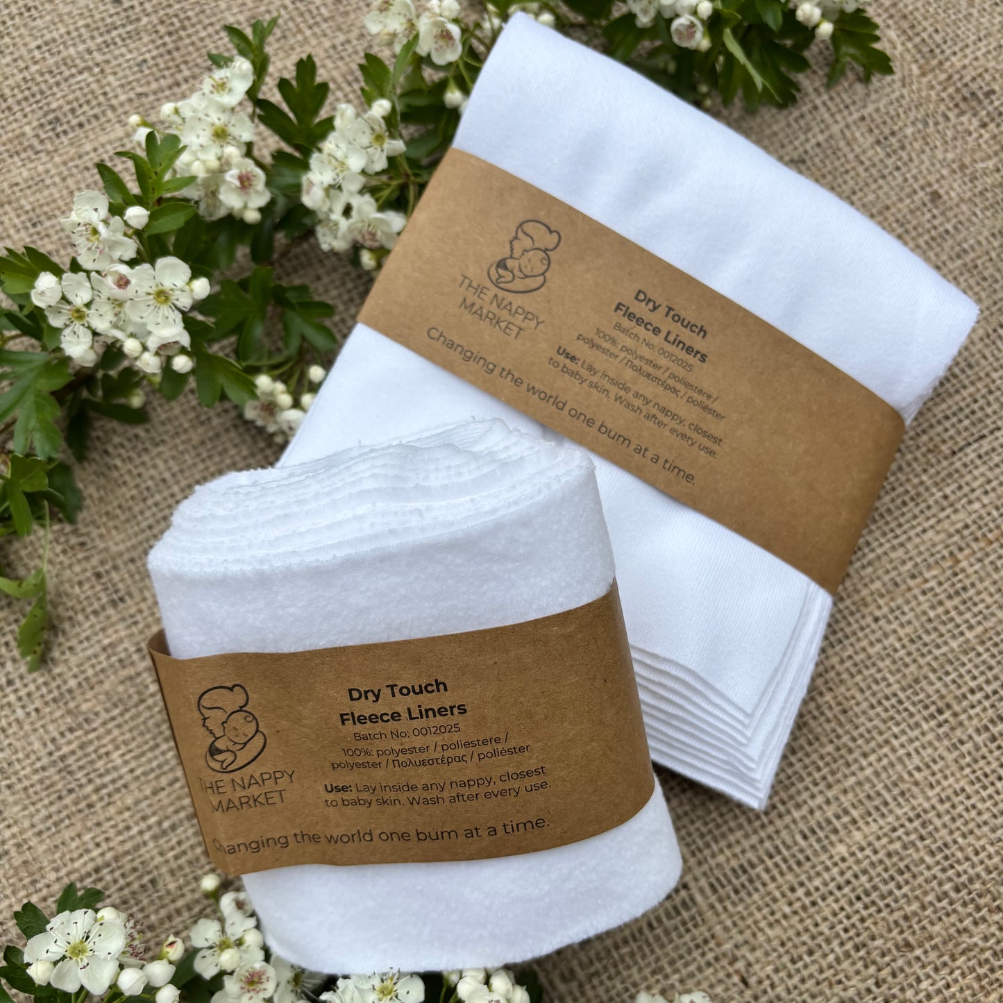 The Nappy Market Dry Touch Fleece Nappy Liners - set of 10