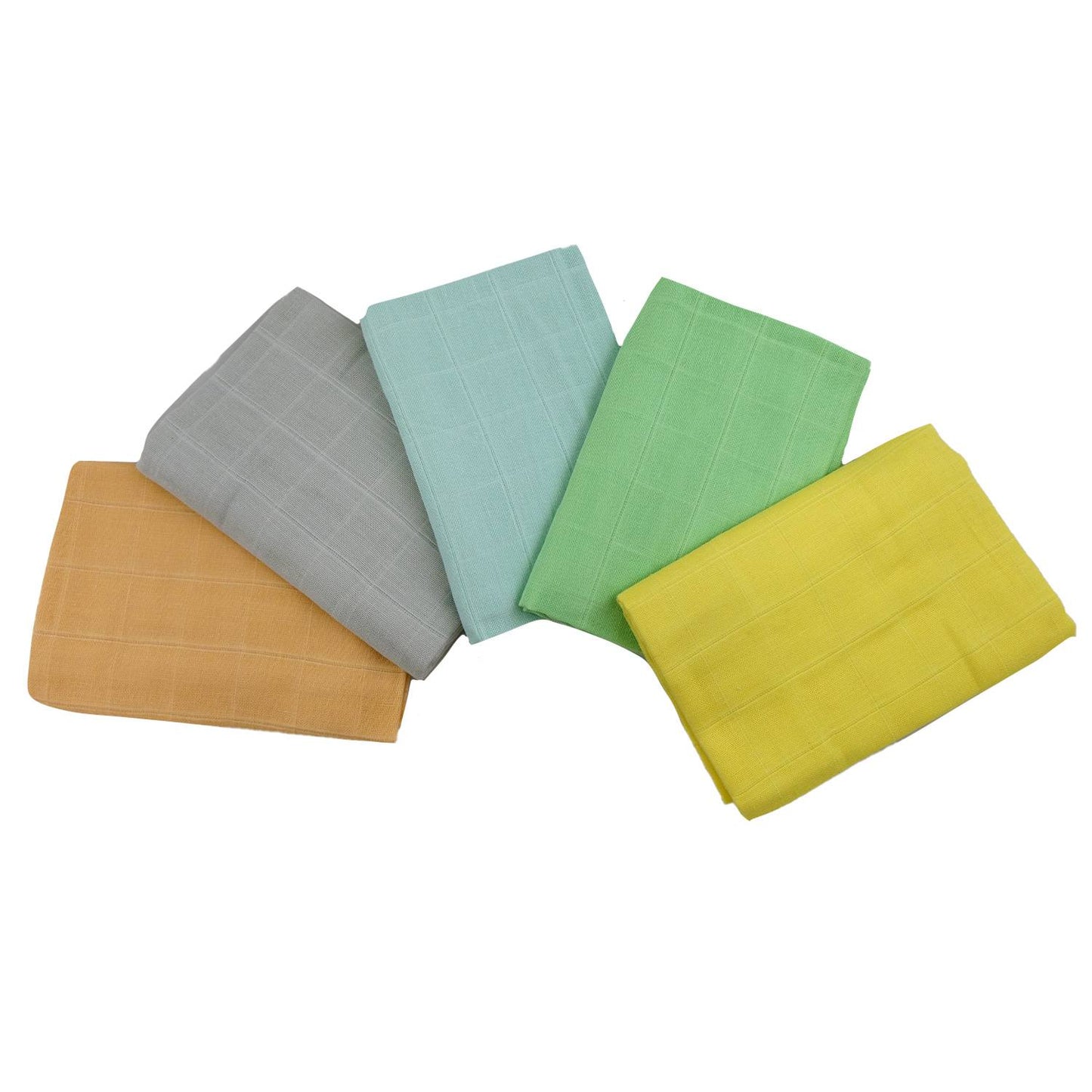 Avo + Cado Colourful Muslin Nappies 80x80cm - 5 pack-Flat Nappy-Avo + Cado-The Nappy Market