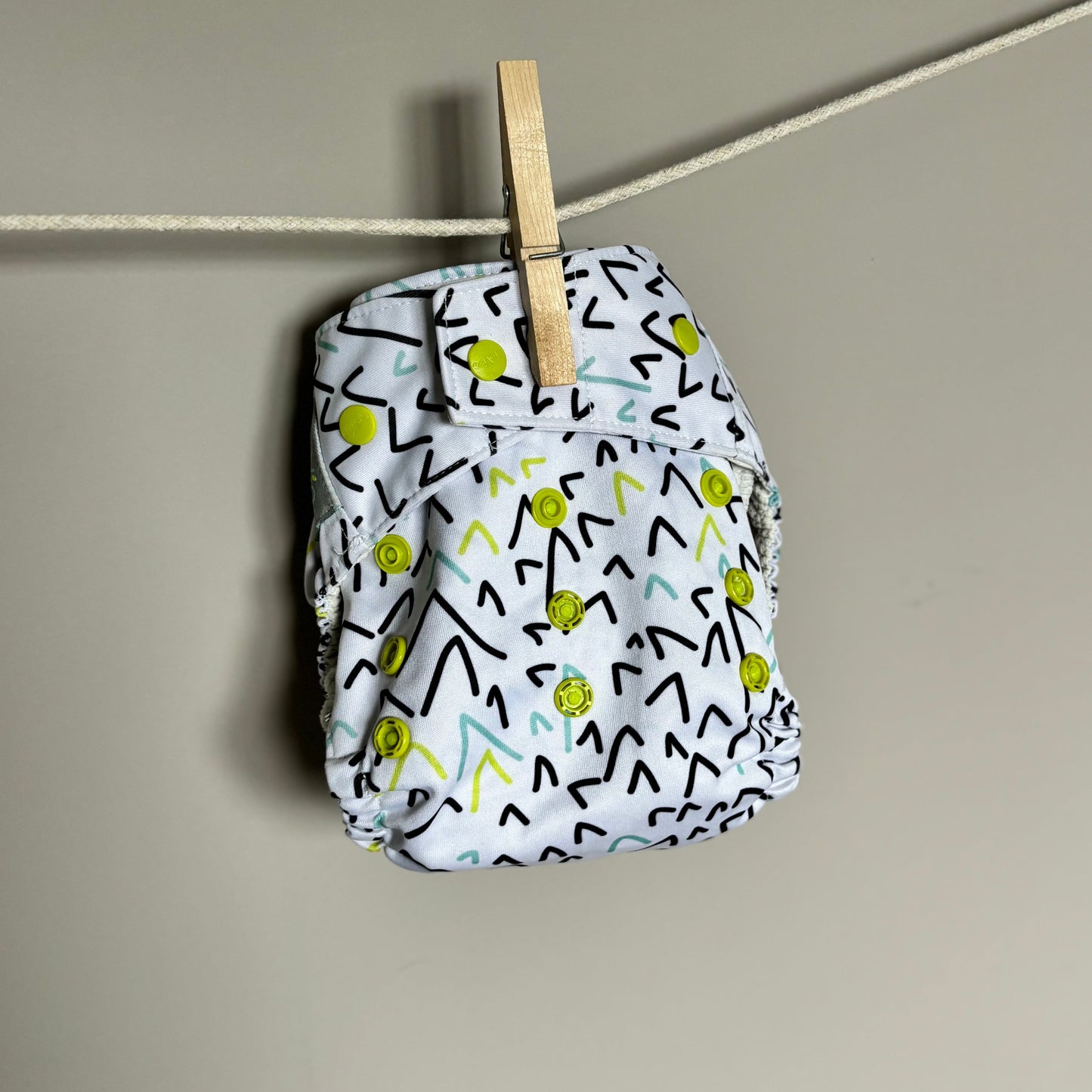 Grovia Hybrid Snap in Stay Dry Nappy-All In One Nappy-Grovia-Vanilla-The Nappy Market