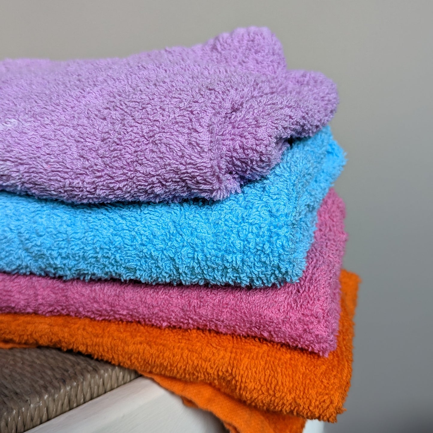 Bright Bots 4 Pack Cotton Coloured Terry Squares-Flat Nappy-Bright Bots-The Nappy Market