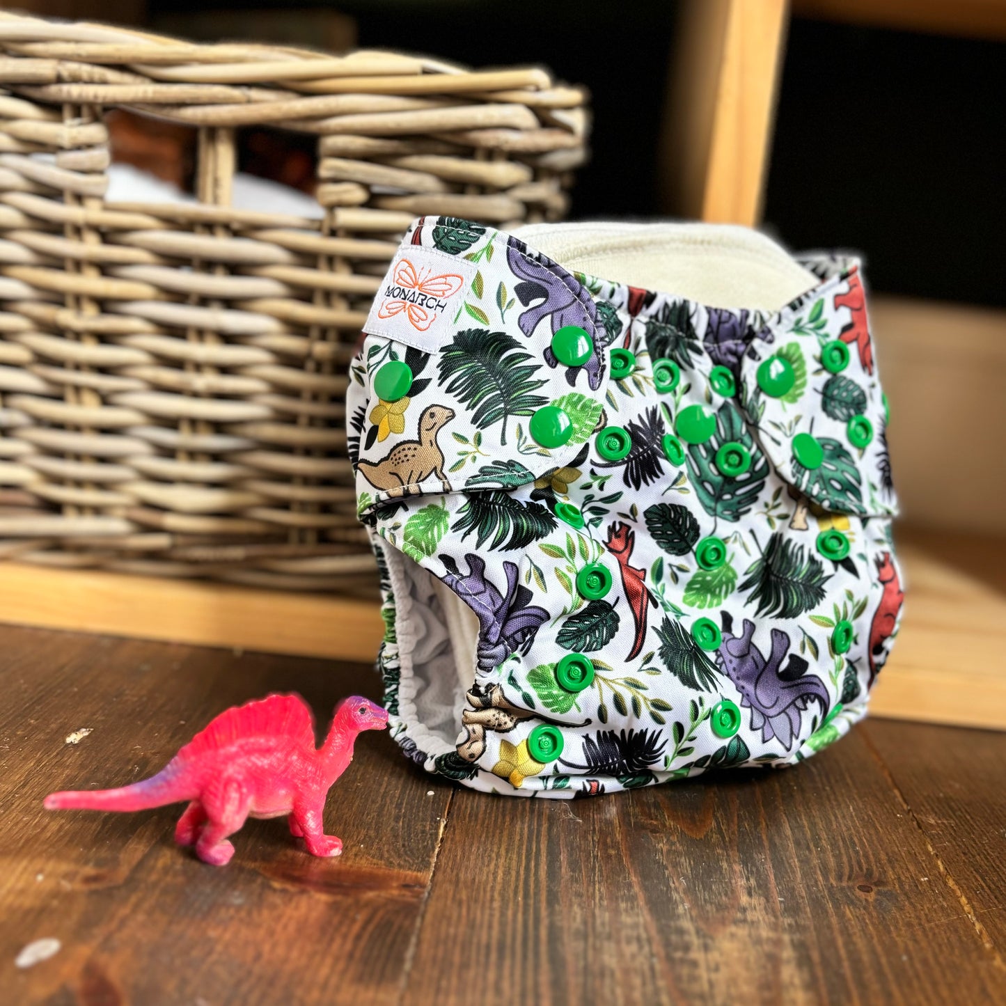 Monarch The Classic Snap in Pocket Nappy-Snap in with Pocket-Monarch-Evergreen-The Nappy Market