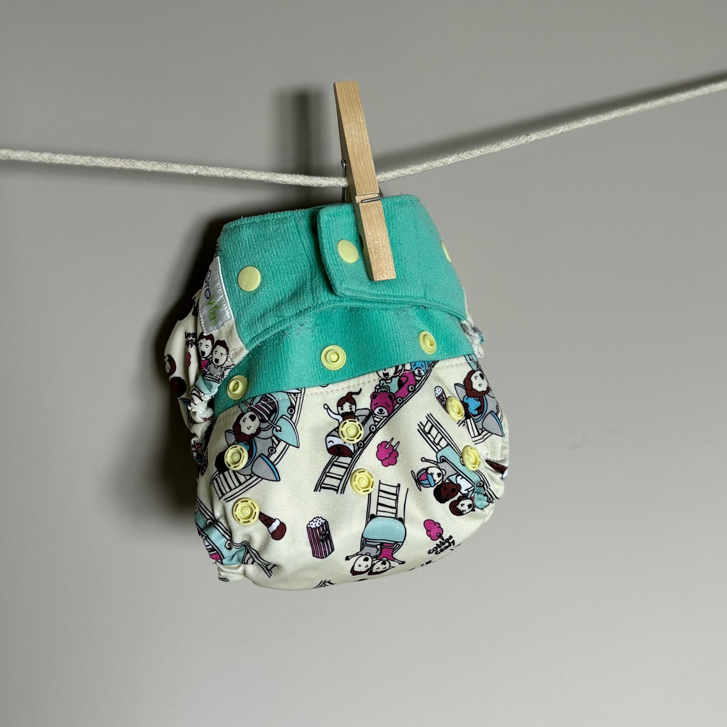 Grovia Hybrid Snap in Stay Dry Nappy-All In One Nappy-Grovia-Vanilla-The Nappy Market