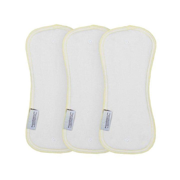 Button Diapers Bamboo/Cotton Daytime Inserts - 3 Pack-Inserts-Buttons-Large-The Nappy Market