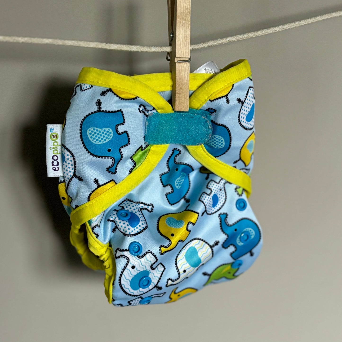 Ecopipo Nappy Wrap Cover-Wrap-Ecopipo-Elephant-The Nappy Market