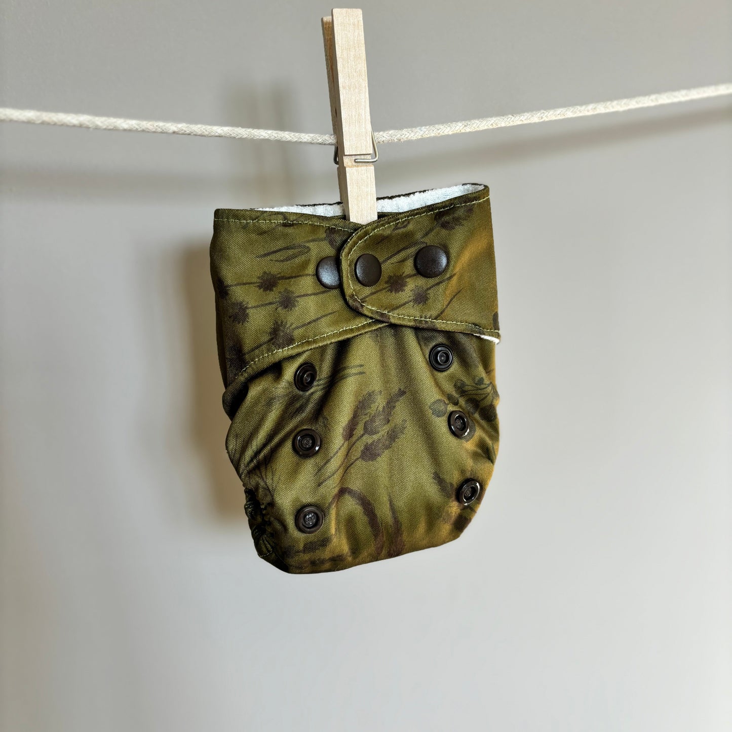 Elskbar Newborn Cloth Nappy-All in Two Nappy-Elskbar-Grasses-The Nappy Market