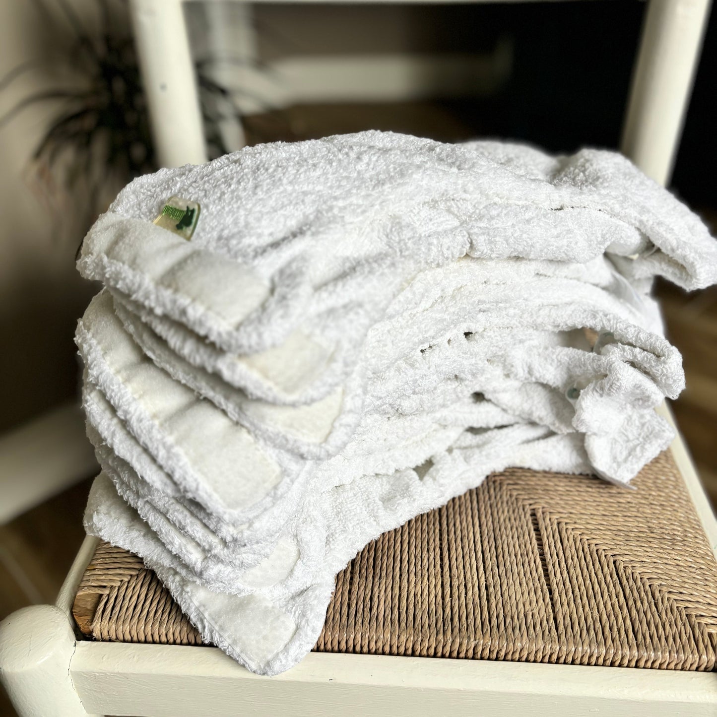 Little Lamb Bamboo Fitted Nappy Size 1 ZERO WASTE-Fitted Nappy-Little Lamb-The Nappy Market