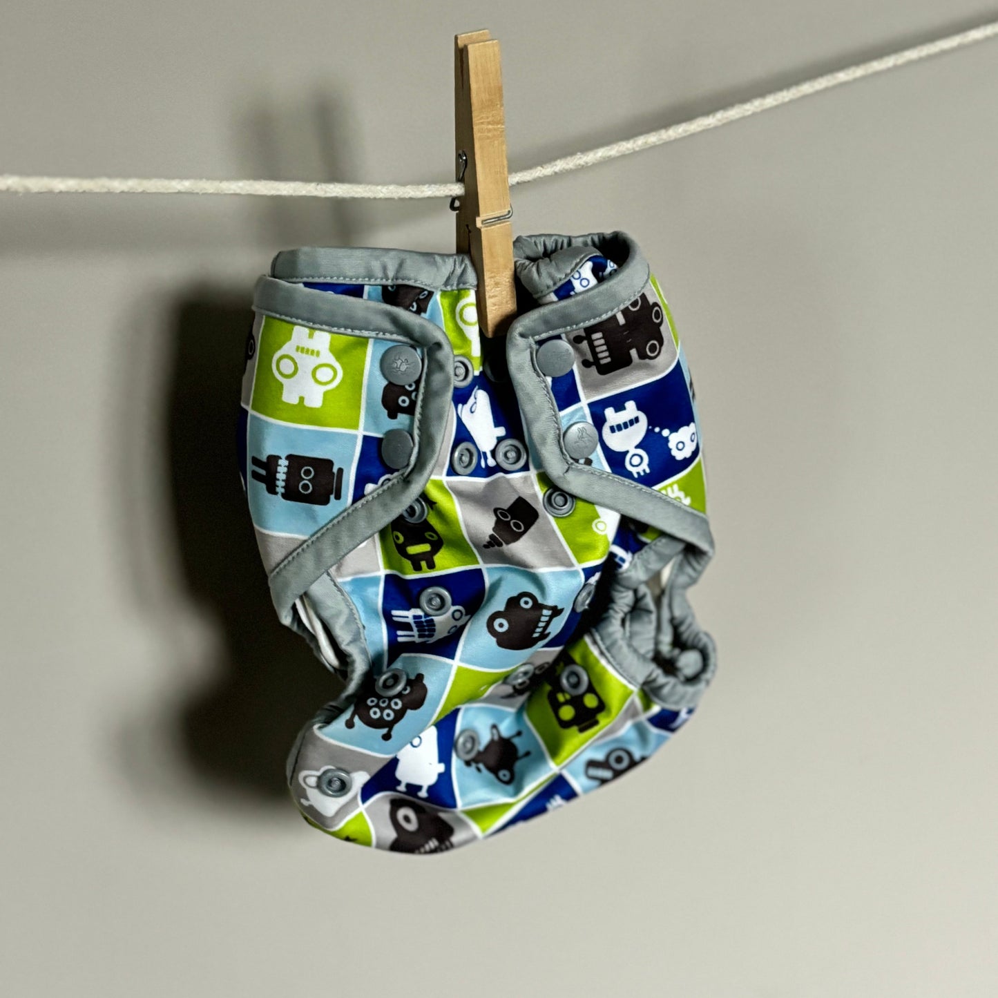 Rumparooz One Size Nappy Cover-Wrap-Rumparooz-Robot-The Nappy Market