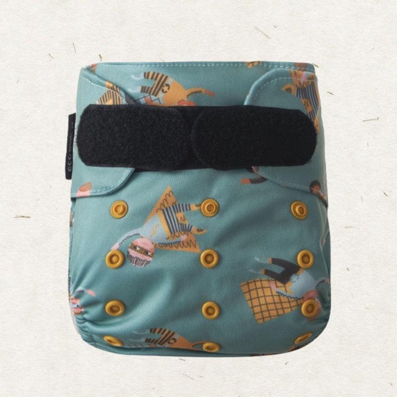 Eco Mini Stay Dry Velcro Pocket Nappy-Pocket Nappy-Eco Mini-Superhero-The Nappy Market