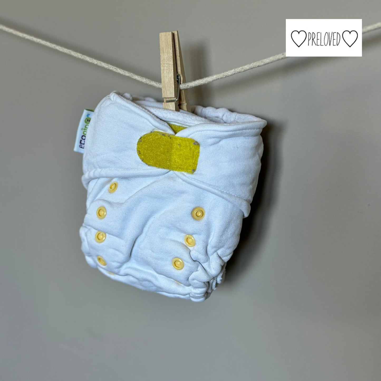 Ecopipo Bamboo Velour Fitted Nighttime Diaper-Fitted Nappy-Ecopipo-Yellow-The Nappy Market