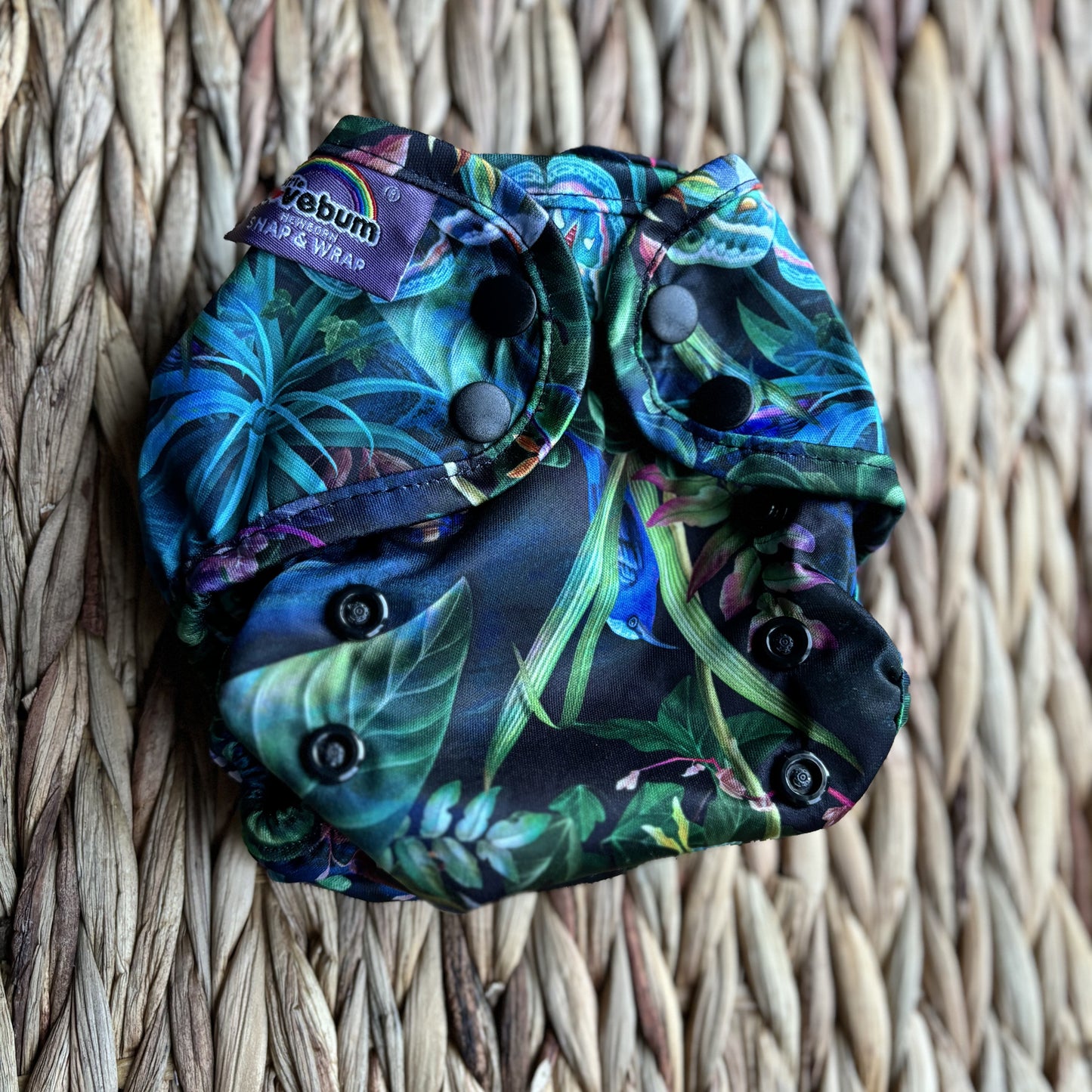Little Lovebum - Snap and Wrap Newborn Nappy Cover-All In One Nappy-Little Love Bum-Akiho-The Nappy Market