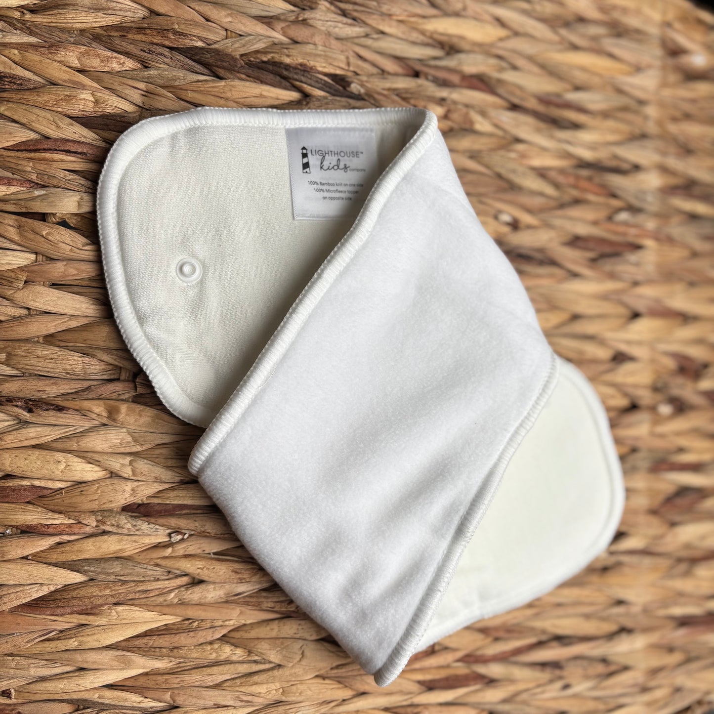 Lighthouse Kids Bamboo Snap in Insert - universal fit-Inserts-Lighthouse Kids Co-The Nappy Market