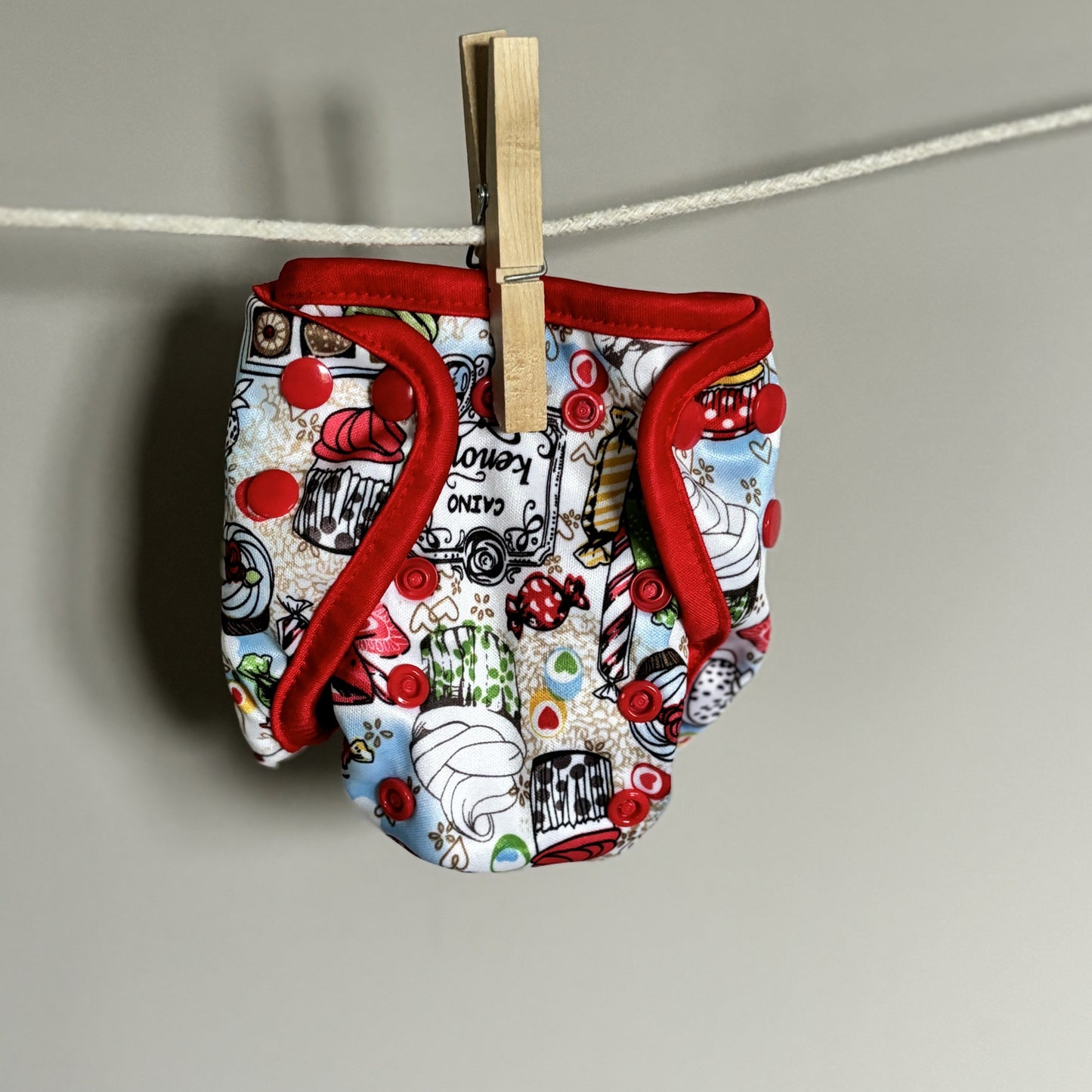 Happy Flute Newborn Nappy Wrap-Wrap-Happy Flute-Red-The Nappy Market