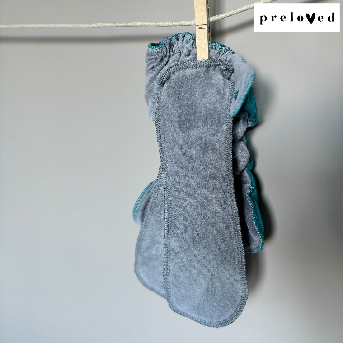 Rumparooz Ecoposh OBV Newborn Fitted Cloth Nappy PRELOVED-Fitted Nappy-Rumparooz-Atlantis-The Nappy Market