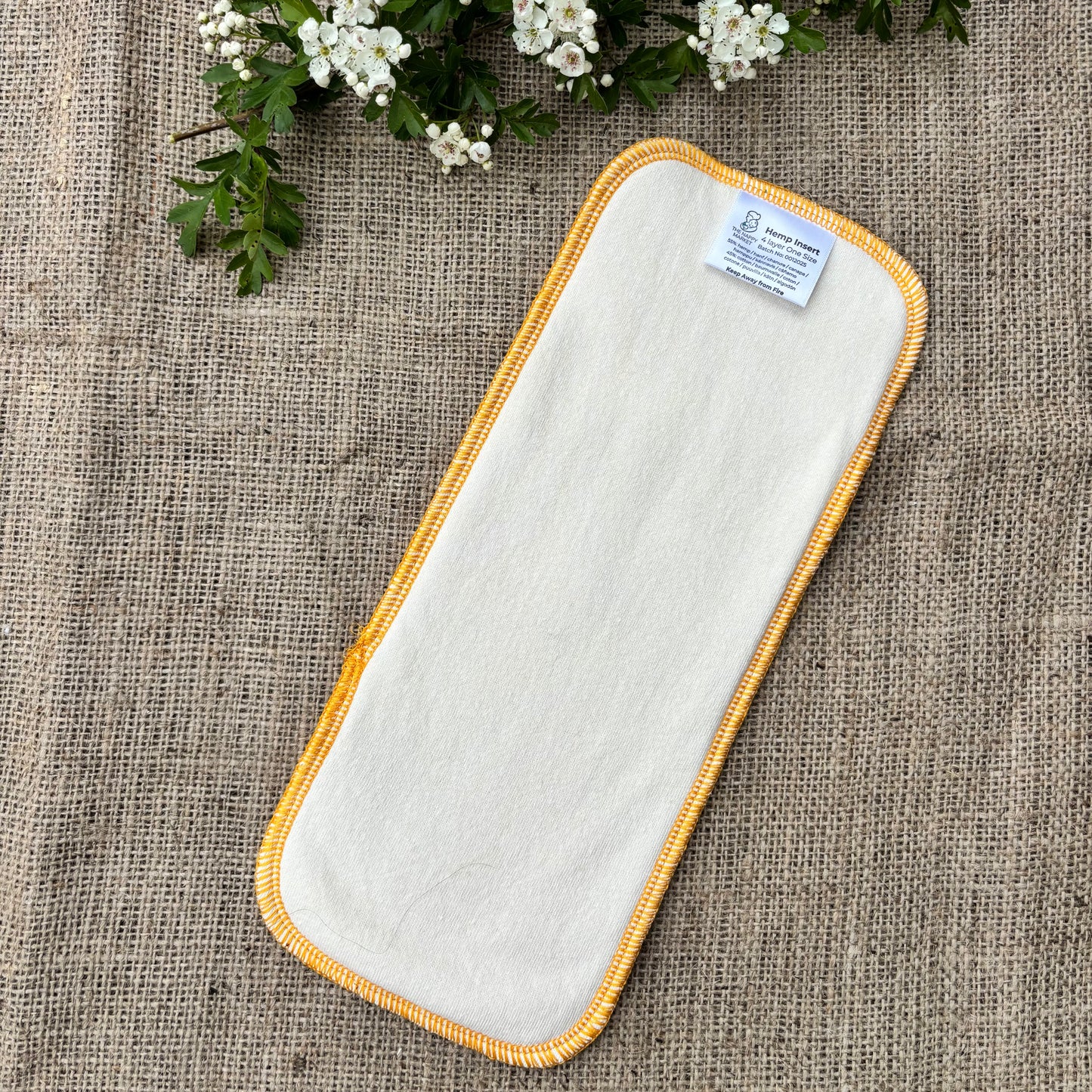 The Nappy Market - 4 Layer Hemp Cotton Booster-Inserts-The Nappy Market-One Size-Single-The Nappy Market