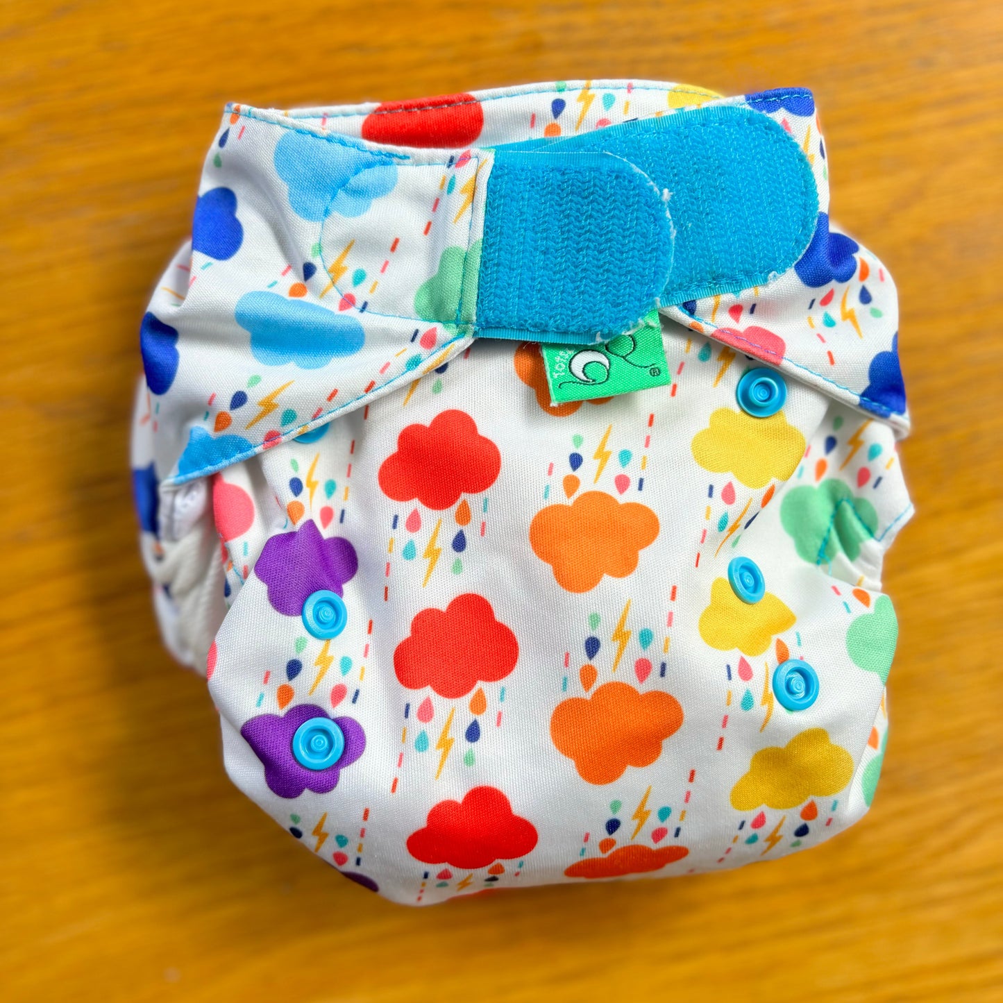 Tots Bots Easyfit All in One Nappy-All In One Nappy-Tots Bots-Clouds-The Nappy Market