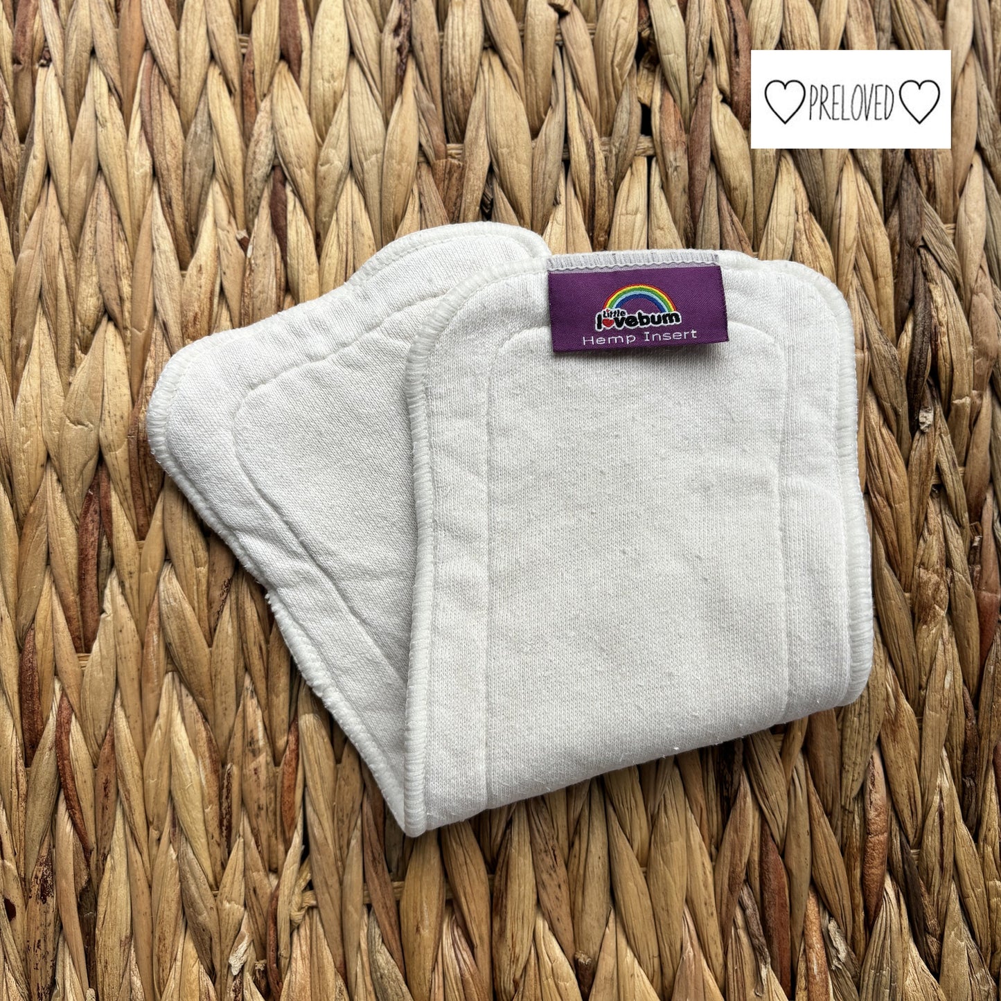 Little Lovebum Organic Hemp Insert-Inserts-Little Love Bum-The Nappy Market