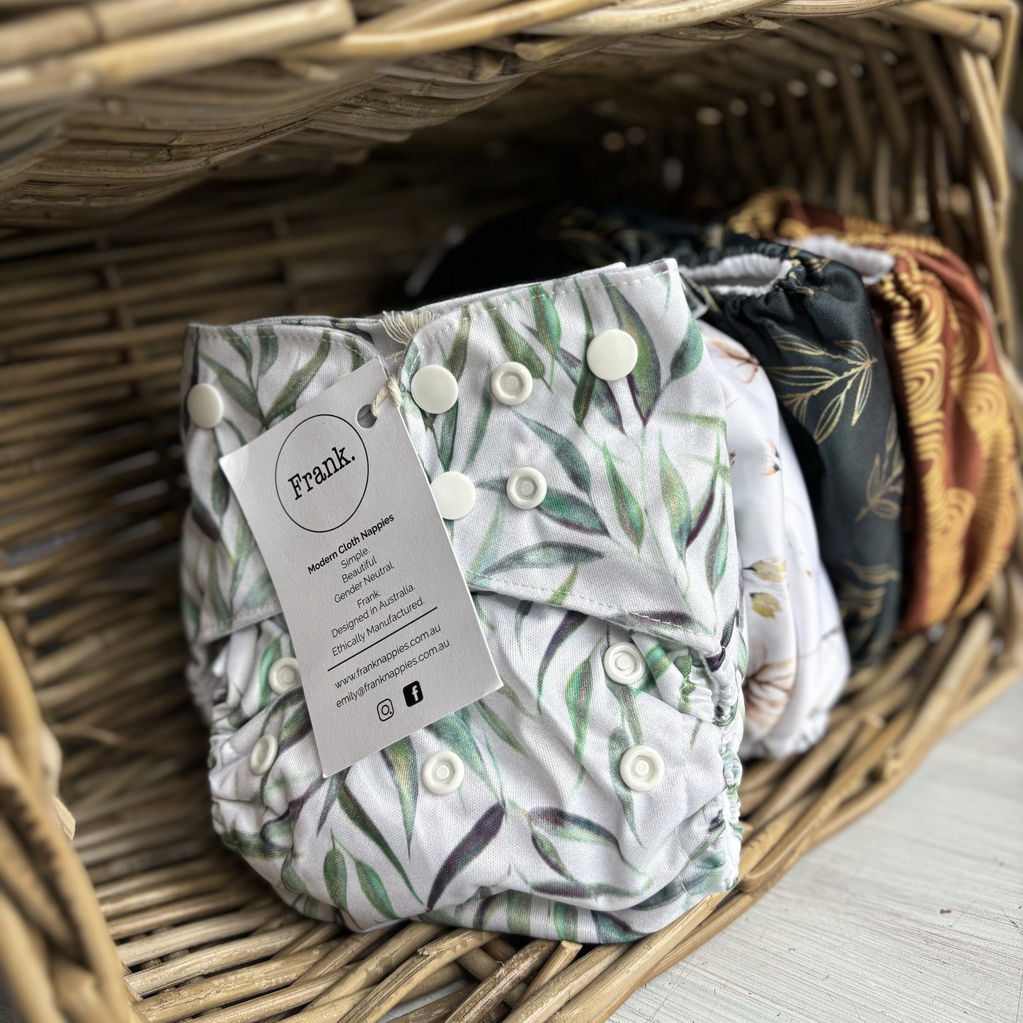 Frank Nappies Pocket Nappy-Pocket Nappy-Frank-Botanical-The Nappy Market