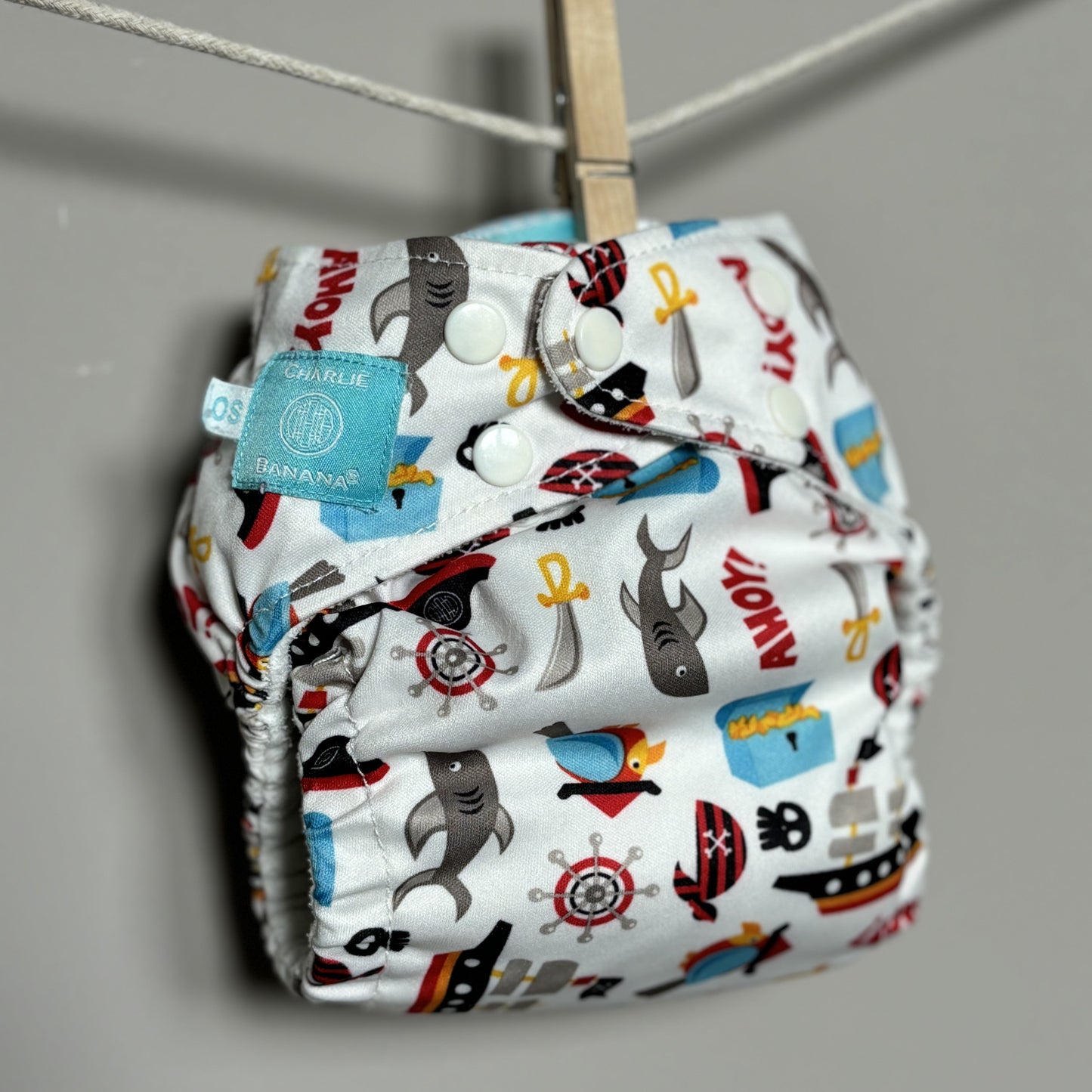 Charlie Banana - One Size Pocket Cloth Nappy-Pocket Nappy-Charlie Banana-Ahoy-The Nappy Market