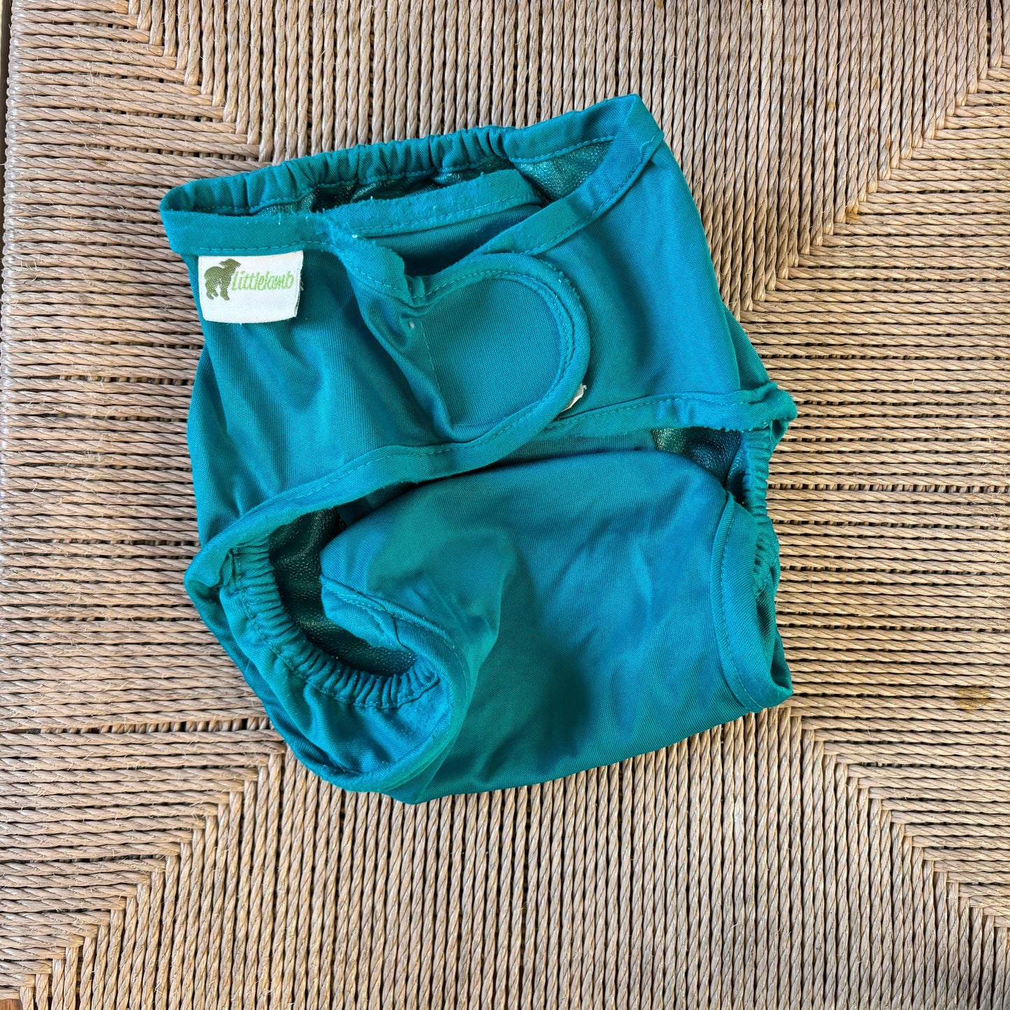 Little Lamb Nappy Wrap Size 2-Wrap-Little Lamb-Turquoise-The Nappy Market