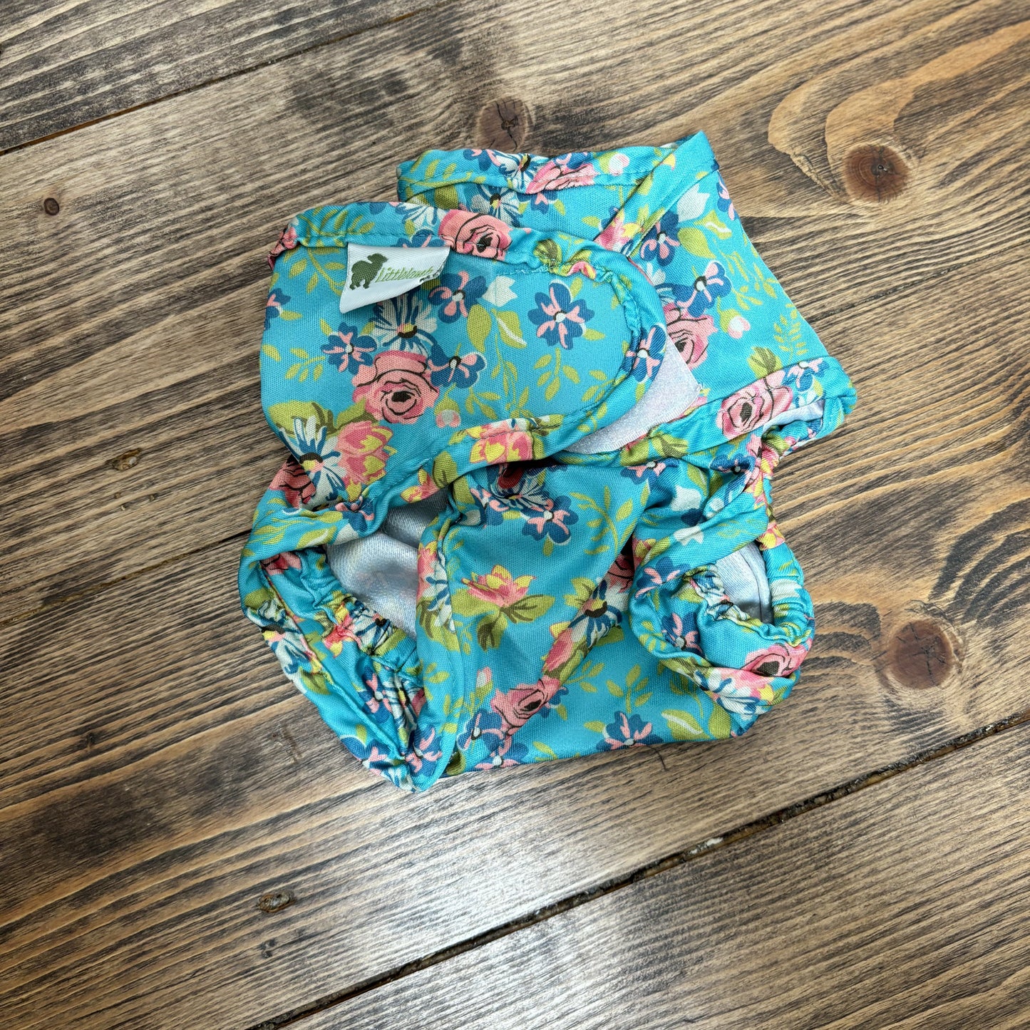 Little Lamb Nappy Wrap Size 1-Wrap-Little Lamb-Floral-The Nappy Market