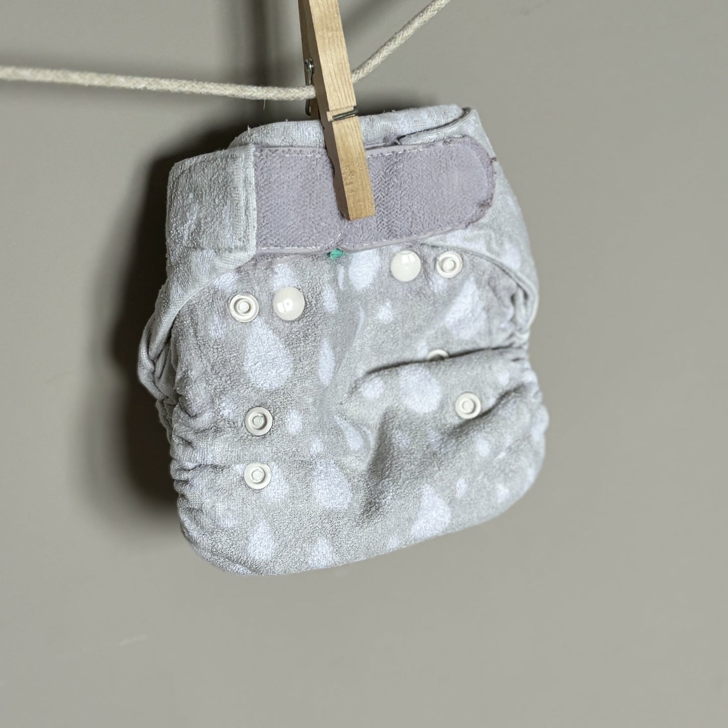 TotsBots Bamboozle Fitted Bamboo Nappy Size 2-Fitted Nappy-Tots Bots-Raindrops-The Nappy Market