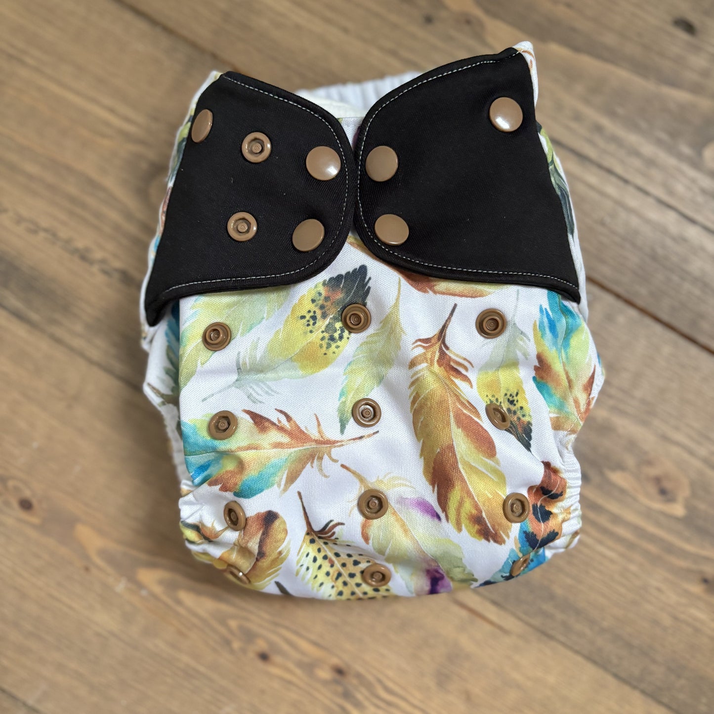 Little Love Bum Bamboo Pocket Nappy-Pocket Nappy-Little Love Bum-Feathers-The Nappy Market