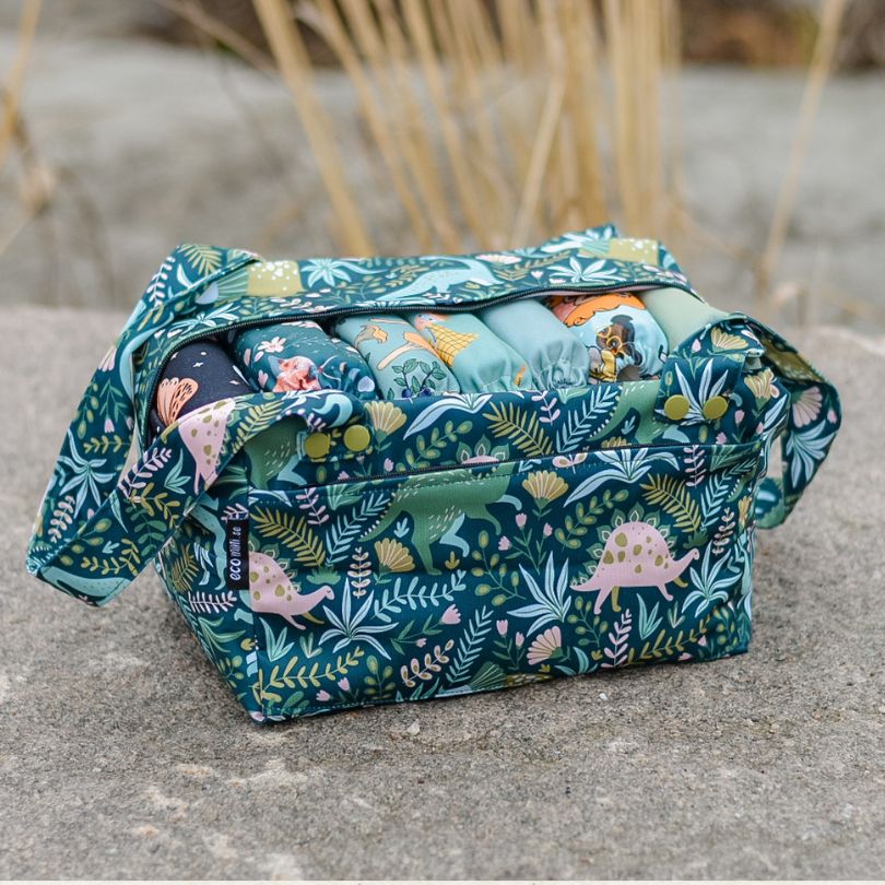 Eco Mini Flexi Pod Wet Bag-Wet Bag-Eco Mini-Nostalgia-The Nappy Market