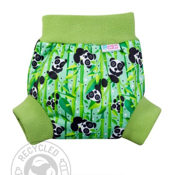 Petit Lulu Pull Up Nappy Cover Large-Wrap-Petit Lulu-Panda-The Nappy Market