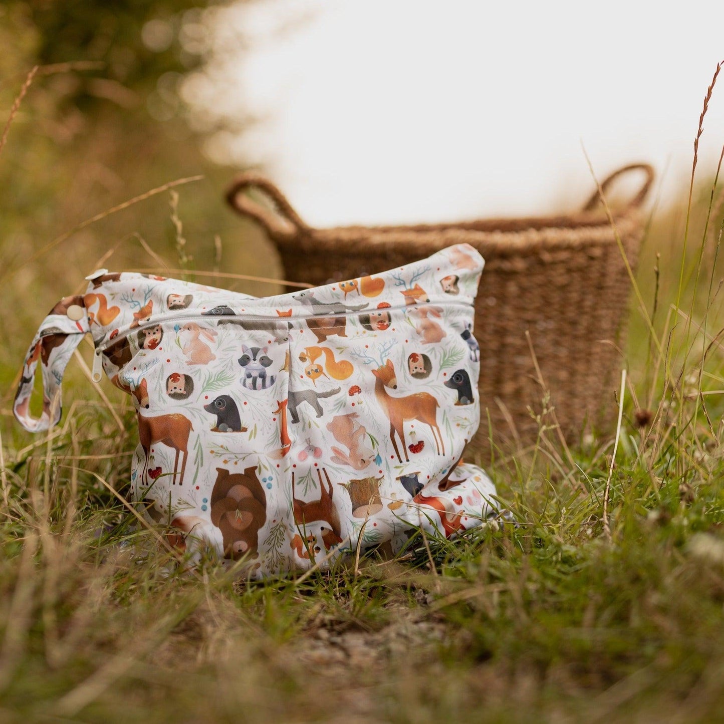 Little Lovebum - Medium Double Zip Wet Bag-Wet Bag-Little Love Bum-Akiho-The Nappy Market