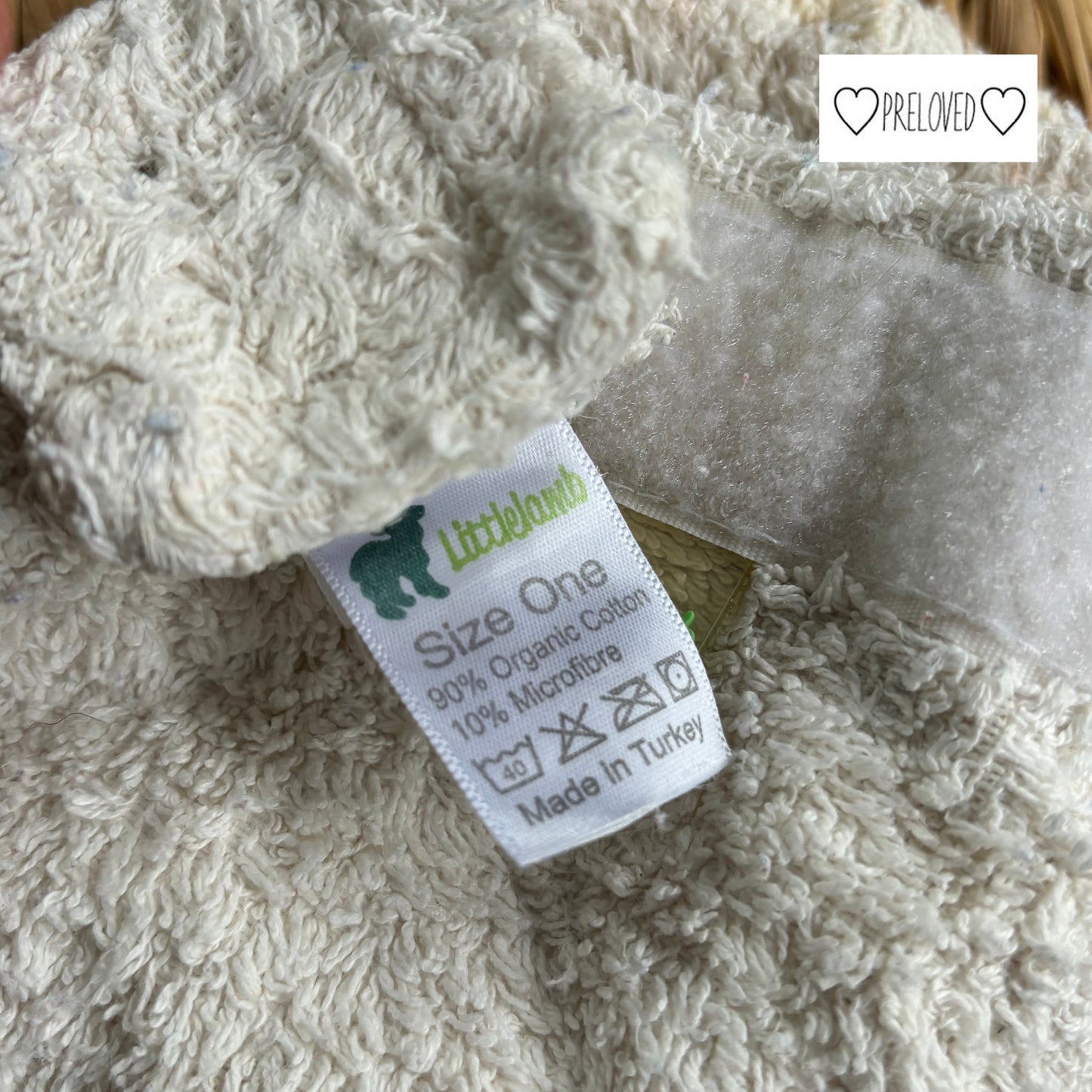 Little Lamb Organic Cotton Fitted Nappy - Size 1-Fitted Nappy-Little Lamb-The Nappy Market