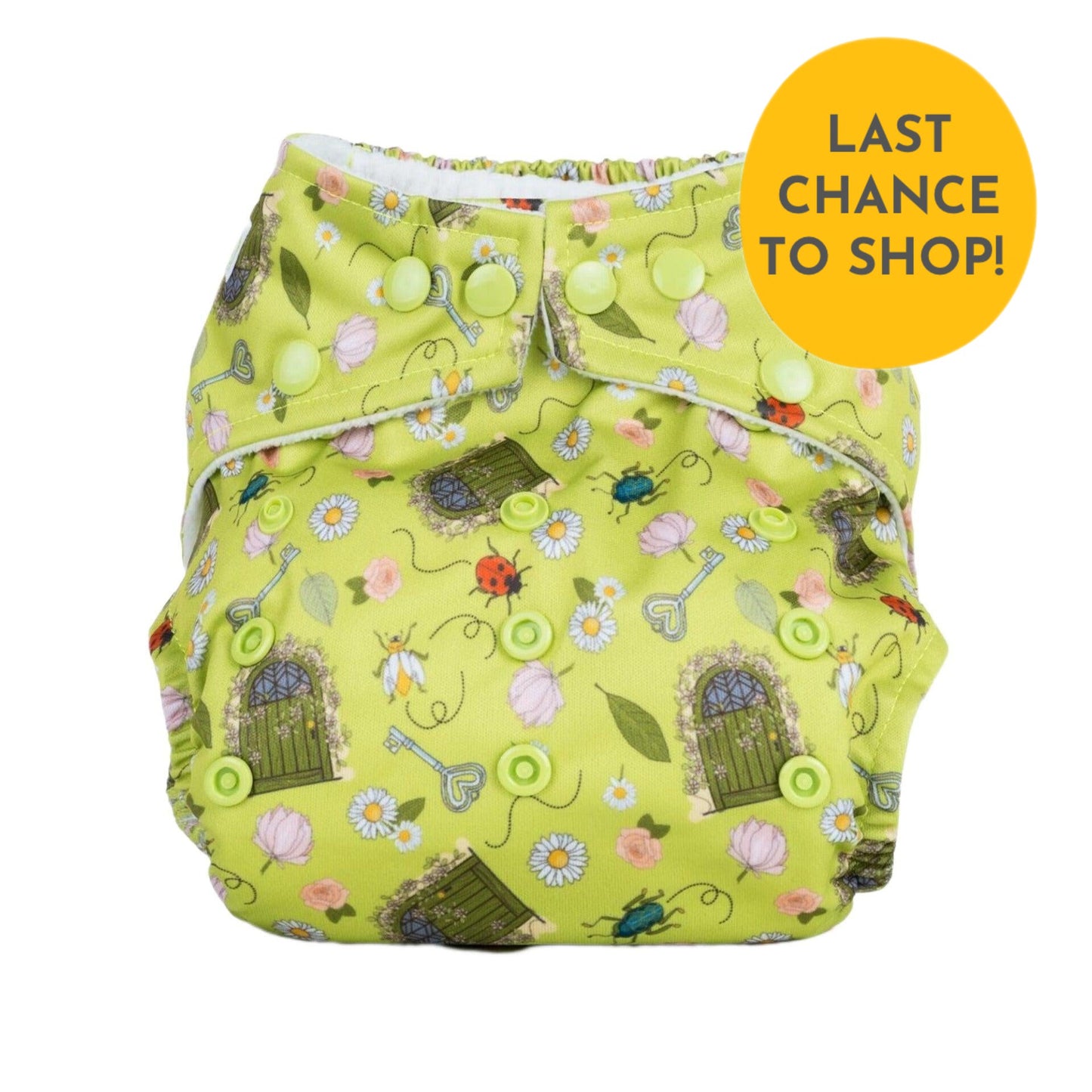 Baba + Boo One Size Pocket Nappy-Pocket Nappy-Baba + Boo-Secret Garden-The Nappy Market