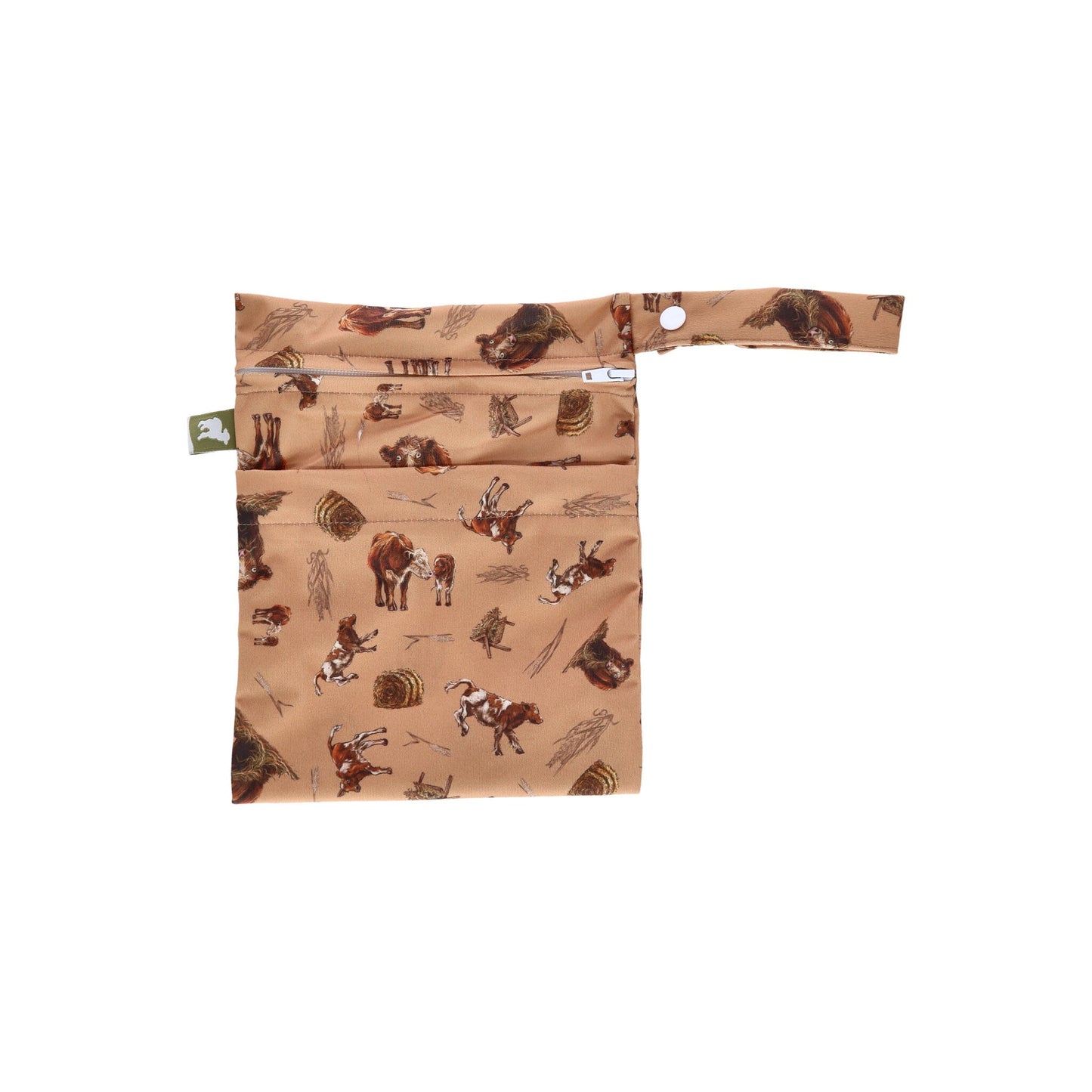 Little Lamb Double Zip Small Wet Bag-Wet Bag-Little Lamb-I love Moo-The Nappy Market