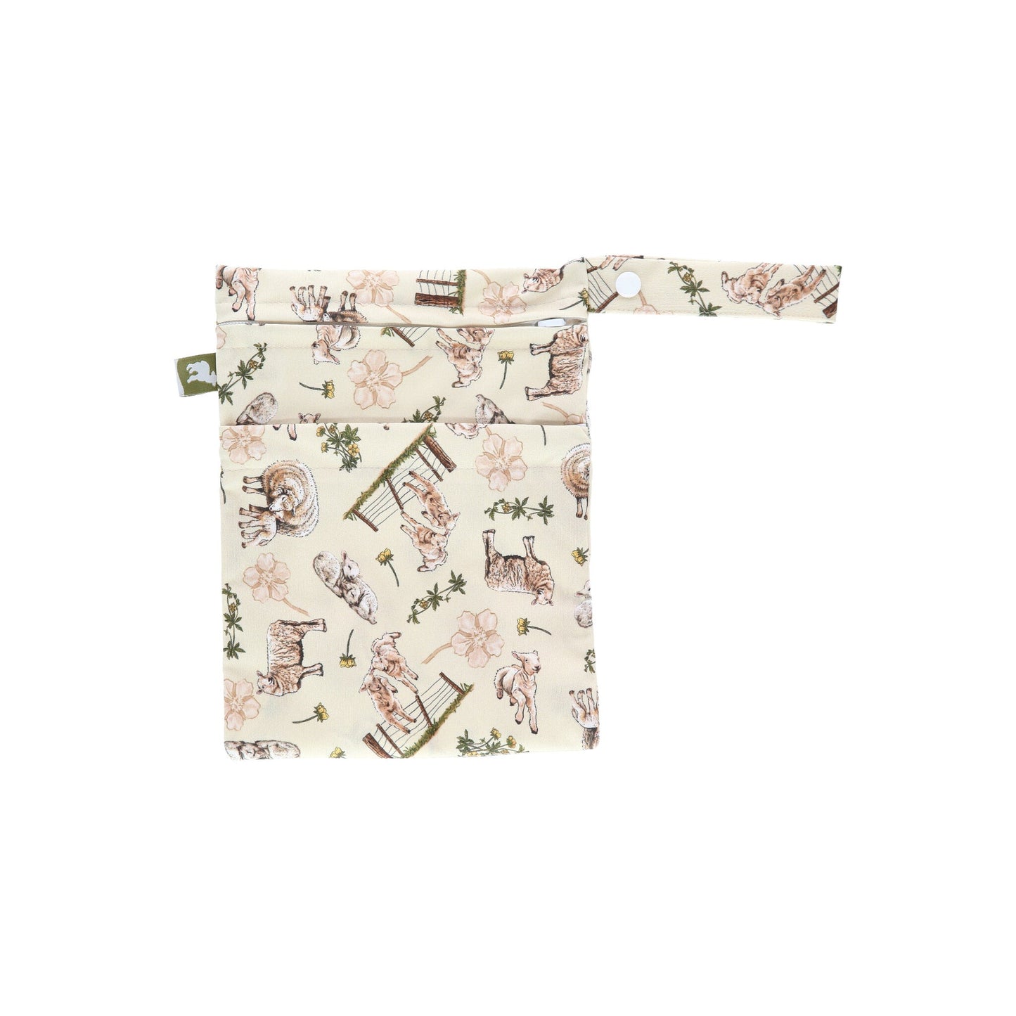 Little Lamb Double Zip Small Wet Bag-Wet Bag-Little Lamb-Loving `Ewe-The Nappy Market