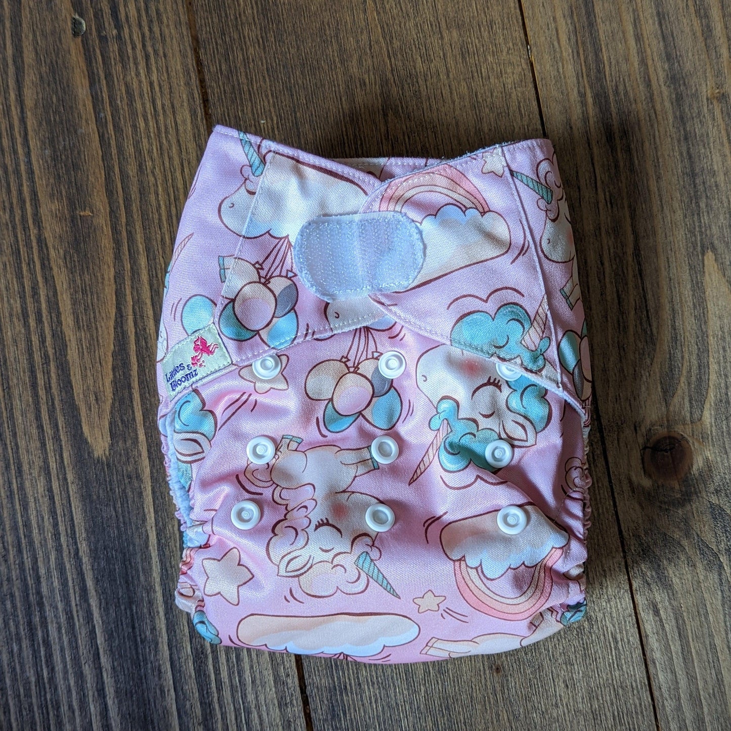 Littles & Bloomz Velcro Pocket Nappy-Pocket Nappy-Littles & Bloomz-Foxy (out of stock)-The Nappy Market