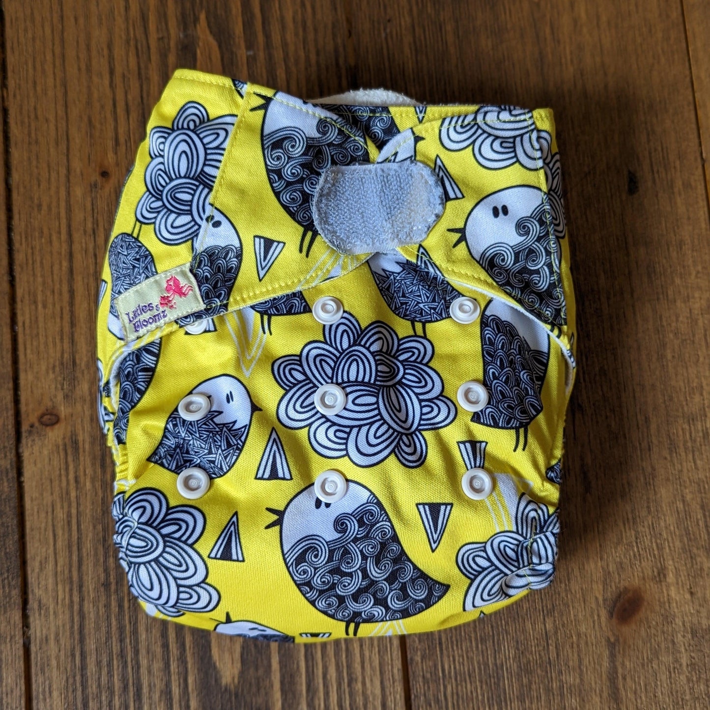 Littles & Bloomz Velcro Pocket Nappy-Pocket Nappy-Littles & Bloomz-Foxy (out of stock)-The Nappy Market
