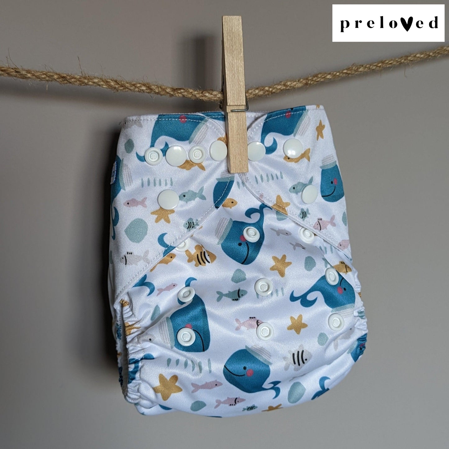 Leekos Pocket Nappies-Pocket Nappy-Leekos-Whales-The Nappy Market