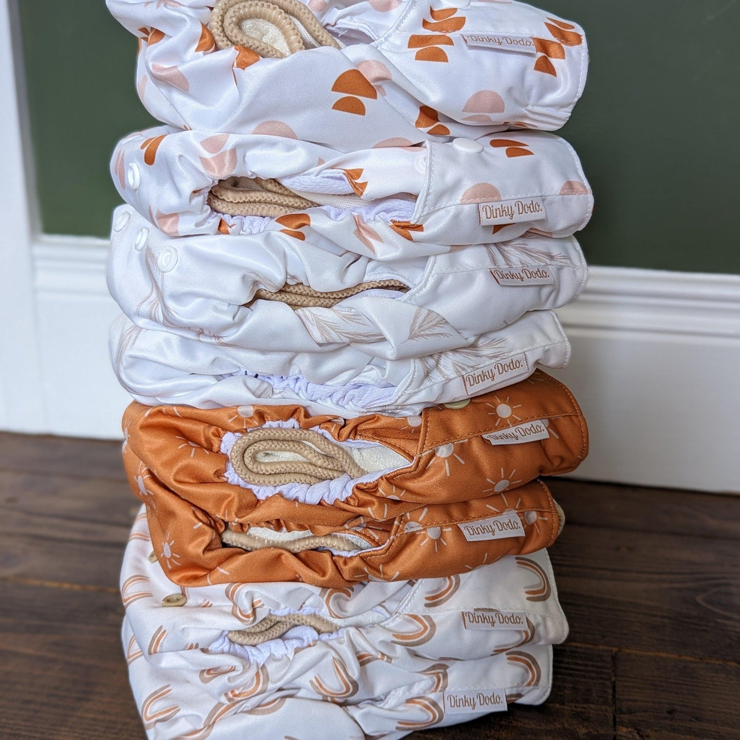 Dinky Dodo Original Snap in Pocket Nappy-Snap in with Pocket-Dinky Doo-Golden Sun-The Nappy Market