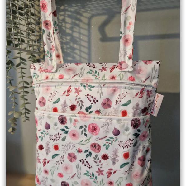 Cherrybottoms Medium Double Zip Wetbag-Wet Bag-Cherry Bottoms-Burgundy Fall-The Nappy Market